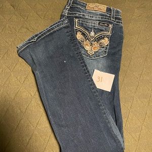 Size 31 cowhide Miss Me jeans